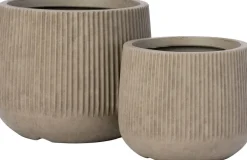 Intratuin bloempot Elune taupe D 21 H 17 cm
