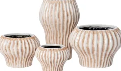 Intratuin bloempot Emaar crème D 14 H 10 cm
