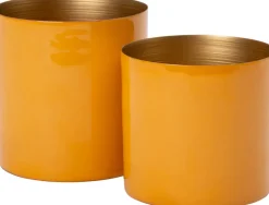 Intratuin bloempot Erol oranje D 15 H 15 cm