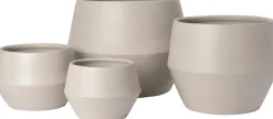 Intratuin bloempot Fara beige D 44 H 35 cm