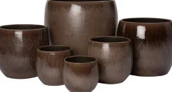 Intratuin bloempot Feda bruin D 18 H 18 cm