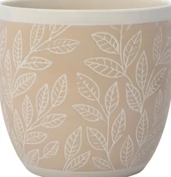 Intratuin bloempot Feline beige D 7 H 6,5 cm