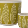 Intratuin bloempot Feline licht groen D 13,5 H 12,5 cm