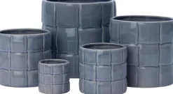 Intratuin bloempot Floris blauw D 18 H 17 cm