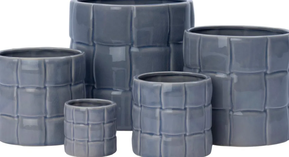 Intratuin bloempot Floris blauw D 18 H 17 cm
