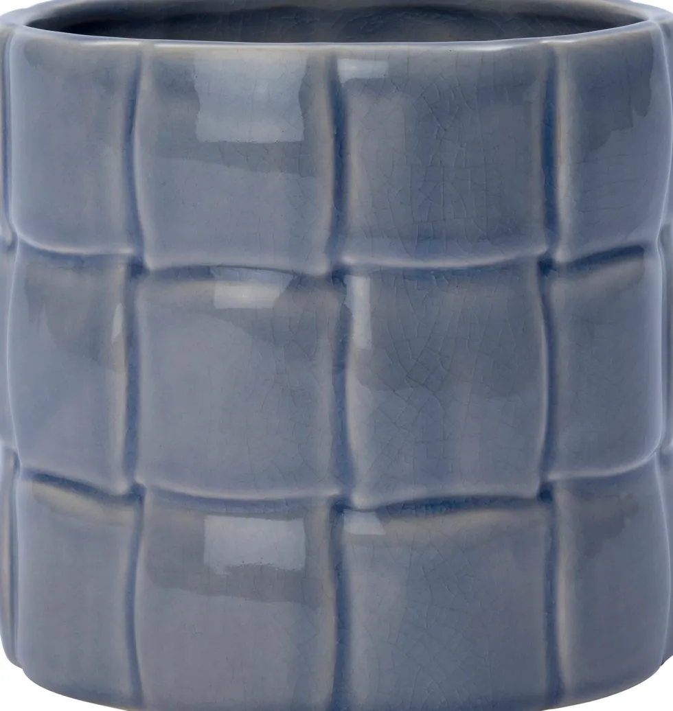 Intratuin bloempot Floris blauw D 18 H 17 cm