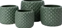 Intratuin bloempot Floris groen D 16 H 14 cm