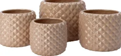 Intratuin bloempot Floris taupe D 24 H 22 cm