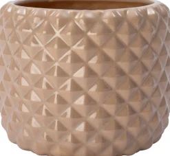 Intratuin bloempot Floris taupe D 16 H 14 cm