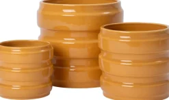 Intratuin bloempot Flow geel D 18 H 18 cm