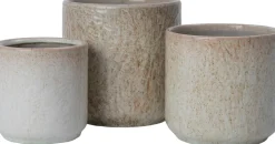 Intratuin bloempot Frost beige D 15 H 15 cm