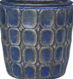 Intratuin bloempot Gabriel blauw D 25 H 25 cm