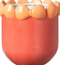 Intratuin bloempot Garo oranje D 16 H 17 cm