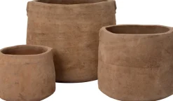 Intratuin bloempot Geleen taupe D 35 H 29 cm