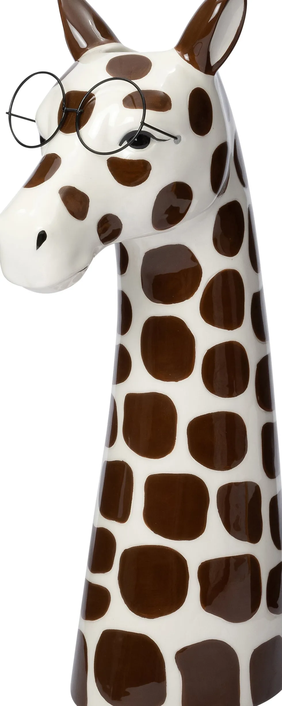 Intratuin bloempot Giraffe met bril multi 17,5 x 11,4 x 35,5 cm
