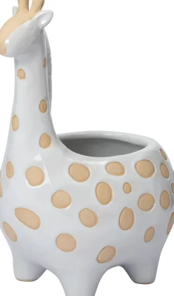 Intratuin bloempot Giraffe wit 14 x 11 x 20,5 cm