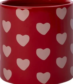 Intratuin bloempot Hartjes rood D 8 H 8 cm