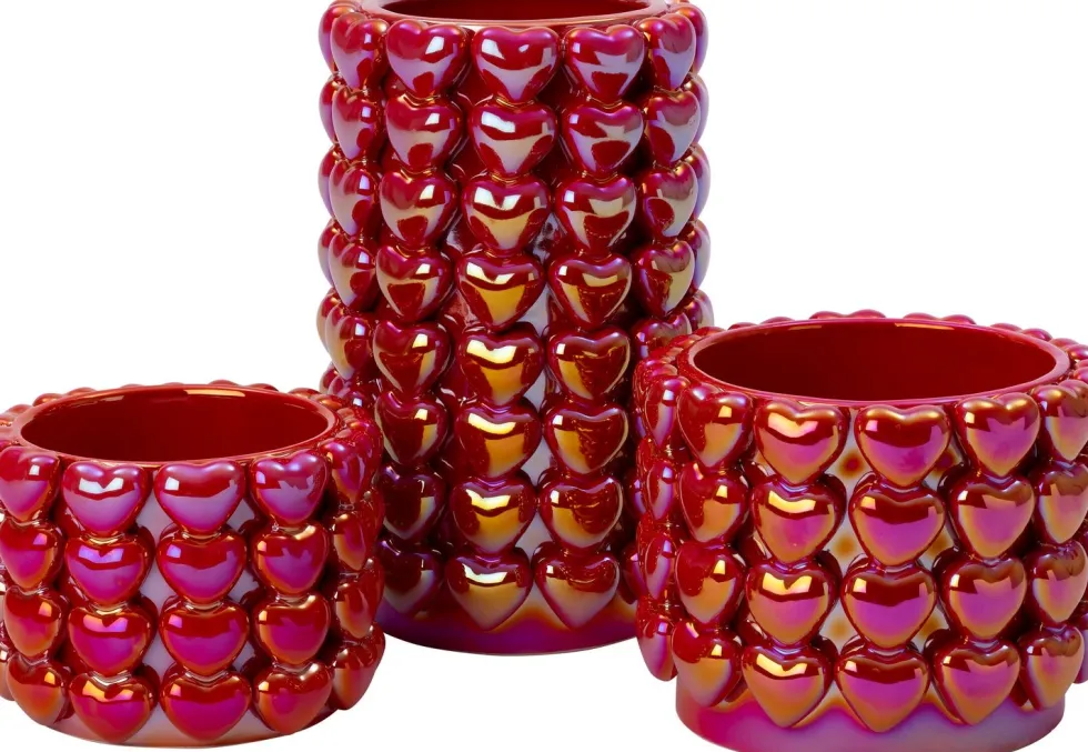 Intratuin bloempot Hartjes rood D 16 H 11 cm