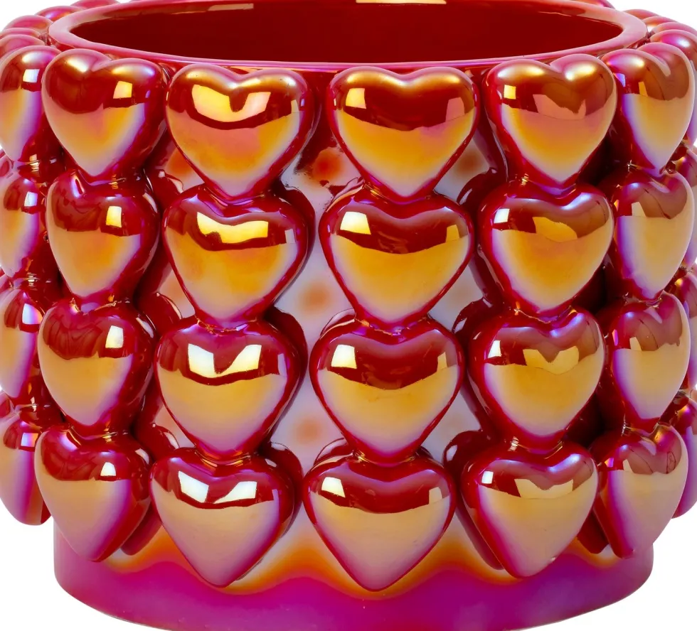 Intratuin bloempot Hartjes rood D 19 H 14 cm