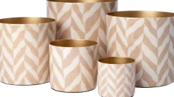Intratuin bloempot Horta crème / beige D 13 H 13 cm
