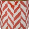 Intratuin bloempot Horta crème / rood D 15 H 15 cm