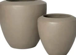 Intratuin bloempot Ibiza donkergrijs D 42 H 40 cm