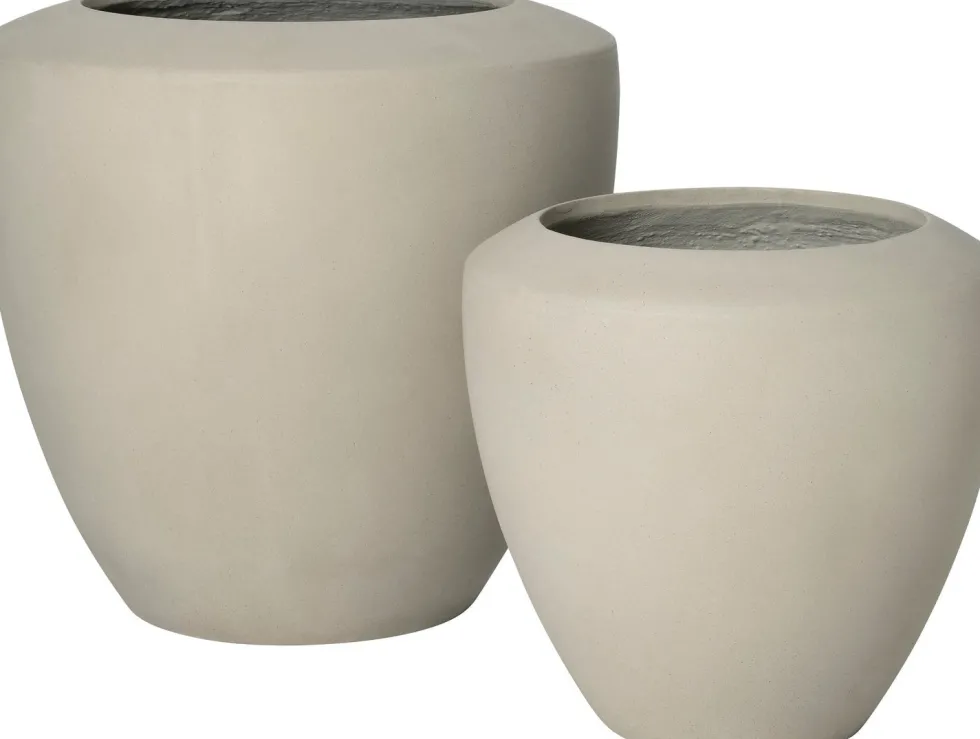 Intratuin bloempot Ibiza lichtgrijs D 56 H 54 cm