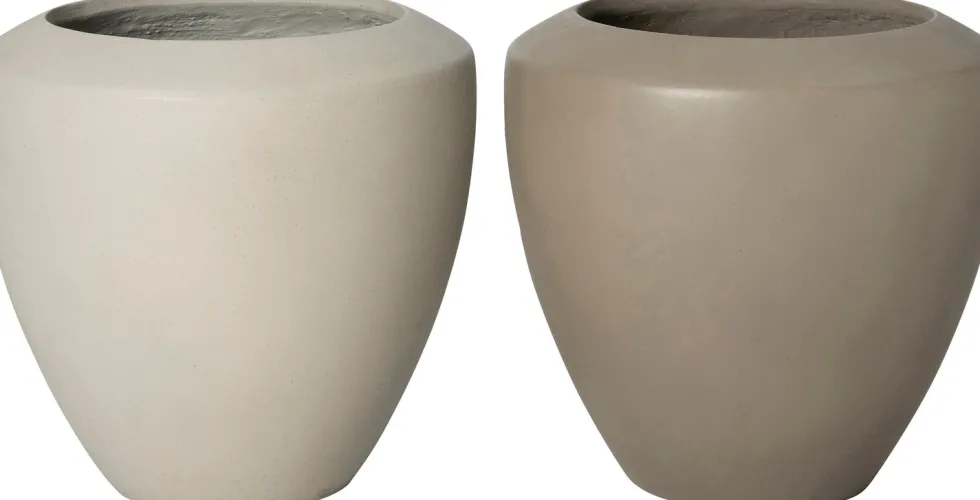 Intratuin bloempot Ibiza lichtgrijs D 56 H 54 cm