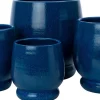 Intratuin bloempot Joah blauw D 25 H 25 cm