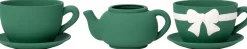 Intratuin bloempot Jody theekop strik groen 23 x 19 x 12 cm