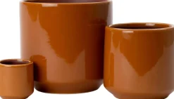 Intratuin bloempot Jolie oranje / bruin D 8 H 8 cm