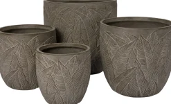 Intratuin bloempot Joris grijs D 25,5 H 25 cm