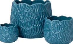 Intratuin bloempot Josip blauw D 12 H 9,5 cm