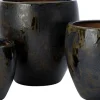 Intratuin bloempot Juna bruin / blauw D 21 H 21 cm