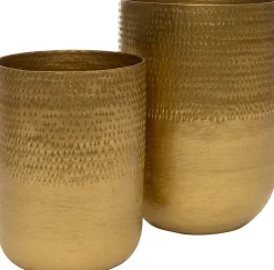 Intratuin bloempot Juul goud D 15 H 22 cm