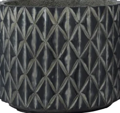 Intratuin bloempot Kaj zwart D 37 H 31 cm