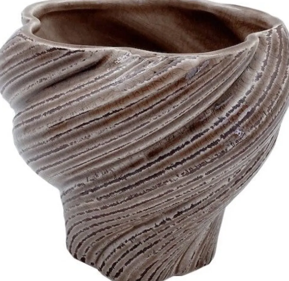 Intratuin bloempot Kera bruin D 11 H 9,8 cm