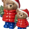 Intratuin bloempot Kerstbeer met boom rood 10 x 8 x 15 cm