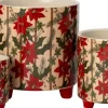 Intratuin bloempot Kerstster op poten wit / rood D 13,7 H 14,7 cm