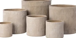 Intratuin bloempot Kova taupe D 14 H 13 cm