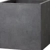 Intratuin bloempot Kubus antraciet 44 x 44 x 38 cm