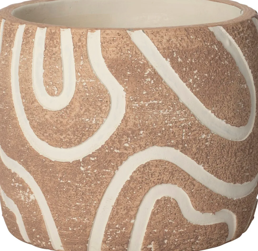 Intratuin bloempot Kyo bruin D 14,5 H 13 cm