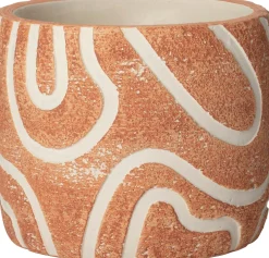 Intratuin bloempot Kyo oranje D 14,5 H 13 cm