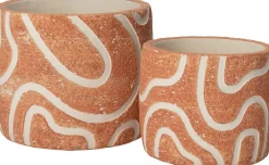 Intratuin bloempot Kyo oranje D 8 H 7 cm