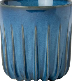 Intratuin bloempot Leno blauw D 17 H 16 cm