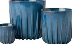 Intratuin bloempot Leno blauw D 8 H 7 cm