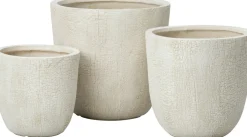 Intratuin bloempot Lex beige D 35 H 34 cm