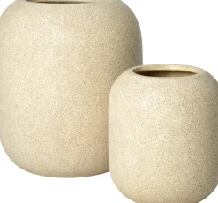 Intratuin bloempot Linda beige D 34 H 38 cm