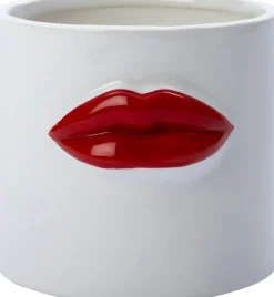 Intratuin bloempot Lip rood / wit D 17 H 14 cm
