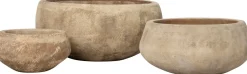 Intratuin bloempot Lisa beige D 40 H 19 cm